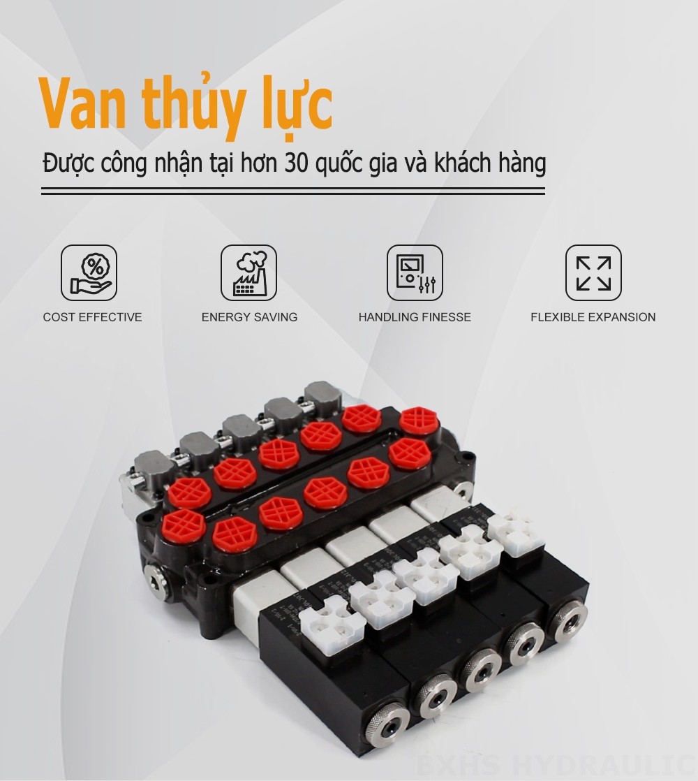 Q45 Biến áp và thủ công Xy lanh 5 Van điều hướng Monoblock